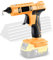 Akku-Klebepistole kompatibel mit Dewalt 18V / 20V Lithium-Akku mit 20x Klebestifte, Heißklebepistole Kabellos Aufheizung Klebepistole für DIY, Handwerk und Schnelle Reparaturen (ohne Akku)