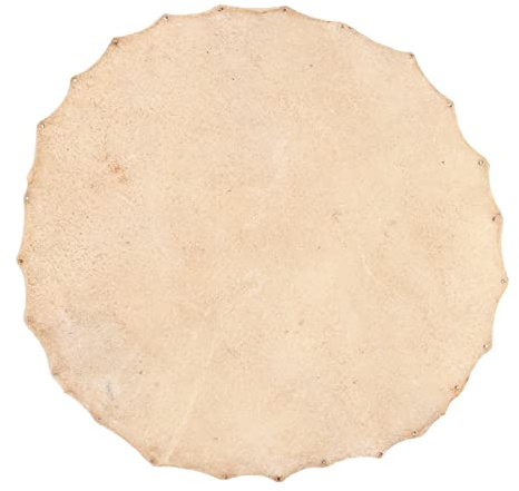 Trommelfell aus Ziegenfell, 36 cm Durchmesser, Ziegenfell Trommelkopf für Bongotrommeln Schamanentrommeln Djembe-Ersatzteile, Klarer Sound Langlebiges Material