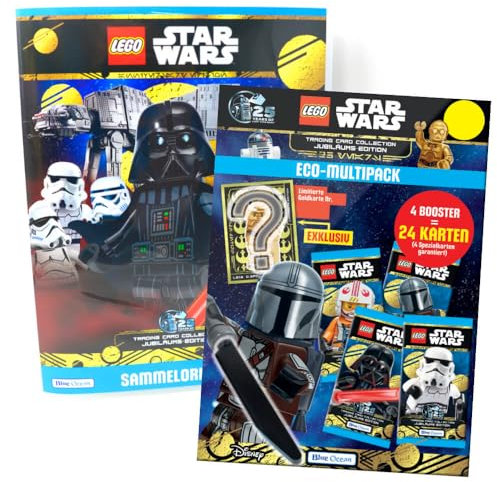 Lego Star Wars Karten Trading Cards Serie 5 - Jubiläum Sammelkarten (2024) - Auswahl (1 Mappe + 1 Multipack)