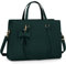 NEWHEY Laptop Tote Bags for Women 15.6 Inch Ladies Leather Laptop Handbags Designer Office Shoulder Bag Womens for Work School Business Shopping Green