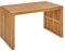 Gartentisch für 4 Personen Akazienholz Hellbraun 120 x 70 cm U-Form Bellano