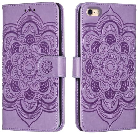 shingtomua for iPhone SE 3/2 (2022/2020 Edition), iPhone 7/8 Case Wallet with Card Holder Kickstand Magnetic Soft Leather Flip Fold Case for iPhone 7/8 Cover (Purple, iPhone 7/8/SE 2020/SE 2022)