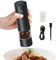 Vriusi Electric Salt and Pepper Grinder, Salt and Pepper Grinder, Automatic Grinders with Light - Adjustable Coarseness Pepper Mill for Hotel, Dining Room