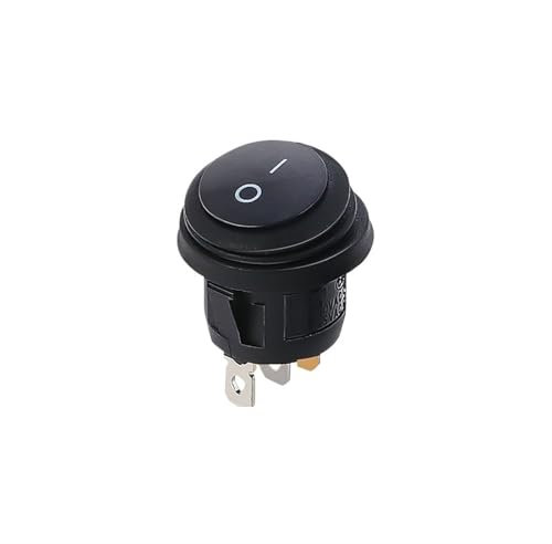 1 pz on/off SPST rotondo impermeabile barca LED interruttore a bilanciere 12 V 220 V pulsante di accensione on off on(70R,220V-250V)