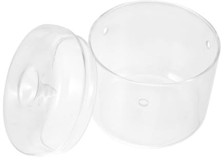 OFFSCH Glas Terrarium Pflanzgefäß Transparente Dekovase Mit Deckel Für Moos Und Pflanzen Kreatives Gartendesign Für Wohnzimmer Schlafzimmer Und Badezimmer