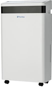 PUR LINE | Deshumidificador con indicador de humedad con colores 20 litros/día Control de humedad inteligente con panel LED