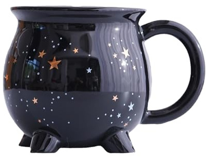 yanzisura Tasse De Chaudron Sorcière D'Halloween, Chaudron Noir, Tasse En Céramique Gothique