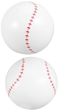 KOMBIUDA 2pièces Ballons De Plage Gonflables Pour Piscine Baseball Jouets Aquatiques Ludiques Pour Activités De Plage Et Fête
