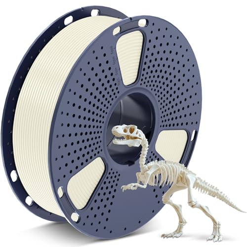 SUNLU PLA Filament 1.75mm, 3D Drucker Filament PLA 1.75mm +/- 0,02mm, Einfach zu Verwenden, Anfängerfreundlich, Passend Für Sie Meisten FDM 3D Drucker, 1KG Spule. (Knochenweiß)