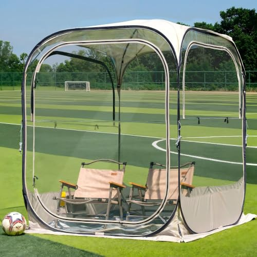 EAST OAK Wetter-Sportzelt zum Angeln und im Freien, Pop-Up-Zelt, sofortiger Sonnen- und Regenschutz, Keine Kondensation, geräumiger Innenraum, hohe Sichtbarkeit, Allwetterschutz, 50 x 50 x 68,9 cm (L
