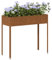 Jardinière surélevée 100,5x40,5x90 cm, bac à Fleurs rectangulaire en Acier corten, résistant aux intempéries, avec Tube de Renfort, pour Jardin Balcon terrasse extérieur