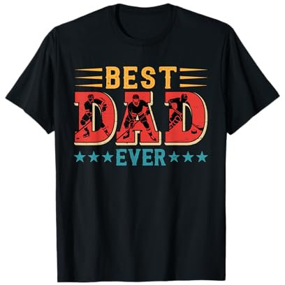 Best Dad Father's Day Hockey Player Lover Proud Family T-Shirt