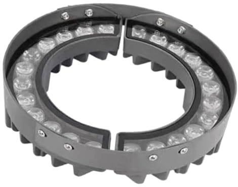 DUOAZJL Anneau Lumineux LED 24 W pour Arbre - Éclairage d'extérieur coloré et étanche 220 V, Spot d'extérieur en Aluminium moulé sous Pression IP65, éclairage de Jardin et de Cour(Warm White)