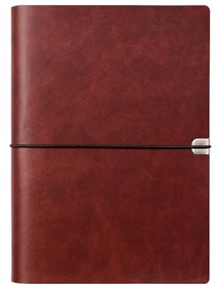 BOYIFEIJIE Notizbuch Leder A5 Braun, Vintage Journal Buch, A5 Ringbuch Nachfüllbar, Refillable Travelers Notebook, Edles Leder Tagebuch zum Schreiben & Skizzieren, Geschenk für Männer Frauen (Braun)