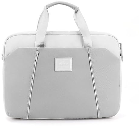 LJWDYS Maletín para Ordenador de Mujer, Maletín Ligero para Ordenador Portátil(Gray,L)