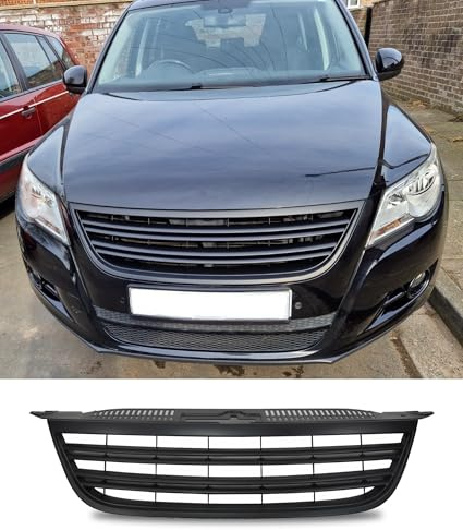 Kühler- Sport- Front- Rippen- Grill ohne Emblem Schwarz Eintragungsfrei