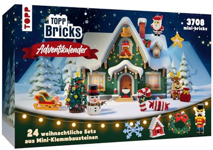 TOPP Bricks Adventskalender – 24 weihnachtliche Sets aus Mini-Klemmbausteinen. 24 Tage Bauspaß für Groß und Klein. Mit insgesamt weit über 3.000 Teilen!
