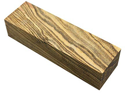 Selectable Wood Turning Blanks, Knife Scales,Handles,Woodworking Project Kits (127mmx40mmx25mm, Tiger Stripe Wood)