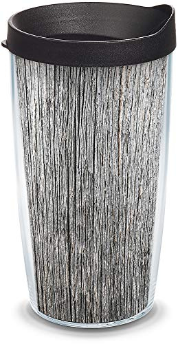Tervis Grain legno grigio 16oz Tumbler Grey, Black