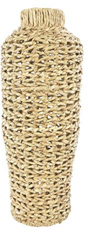 Creative Co-Op Bodenvase aus Wasserhyazinthe und Rattan, handgewebt, 56 cm