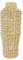 Creative Co-Op Bodenvase aus Wasserhyazinthe und Rattan, handgewebt, 56 cm