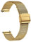 XIRUVE Bracelet Maille de Montre Acier Inoxydable Libération Rapide Homme Femme 12-24mm (16mm, Doré)