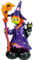 Amscan 4241811 - Folienballon Gruselige Hexe, Größe ca. 130 cm, mehrteiliger AirLoonz-Ballon, mit Helium oder Luft befüllbar, Geschenk, Dekoration, Geburtstag, Karneval, Halloween