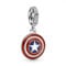 PANDORA x MARVEL Charm Anhänger Captain America Schild Silber 790780C01