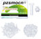 Pzsmocn 100 Stück/50 Sätze M5*20 mm PC Transparenter Kunststoff Kreuzschlitz Rundkopfschrauben und Sechskantmuttern-Satz, für Heimwerkerarbeiten, Modelle und die Befestigung Elektronischer Produkte.