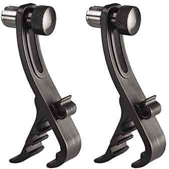VOANZO 2PCS Microphone Clips Bass Drum Mic Stand Anti-Vibration Bracket for Shockproof Musical Instrument Supplies