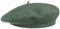 Barascon Damenbaske mit Kaschmir - One Size (ca. 55-60 cm) - Made in EU - Wollbaske für Damen Französische Wollmütze - Baske Herbst/Winter grün One Size
