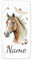GRAZDesign Handtuch Pferd mit Namen Personalisiert Badetuch, Badehandtuch Kinder 140x70cm | Duschtuch Strandtuch Pferde Mädchen Geschenk Reiten Ohne Spruch