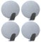 Tatkraft Band - Set mit 4 Selbstklebenden Haken - Handtuchhalter - Silber