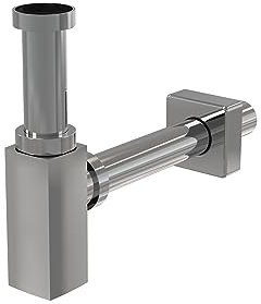 kielle Siphons - Siphon für Waschtisch, Durchschnitt 32 mm, eckig, Metall 30901011
