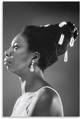 Nina Simone Vintage-Poster, Kunst, Stern, Heimdekoration, Wandkunst, zum Aufhängen, Bilddruck, Schlafzimmer, dekorative Gemälde, ästhetisch, 20 x 30 cm