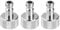 PATIKIL 1/8 Air Brush Connector Male Adapters, 3 Pcs, Quick Connect, Silver, Metal, Rust-proof, Easy to Clean, Air Brush Hose, Compressor, Spray Guns