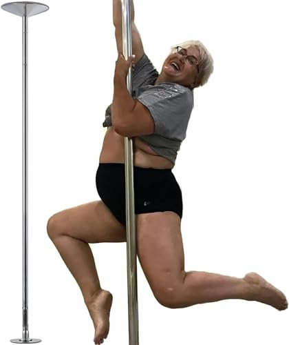 AviiSo Barre de Pôle Dance Hauteur réglable Poteau de décapant pour la Salle de Sport à Domicile, Kit portatif de Poteau de Danse de Club, Charge 200kg (Color : Silver, Size : 2.3m-3.7m/7.3ft-12.4ft