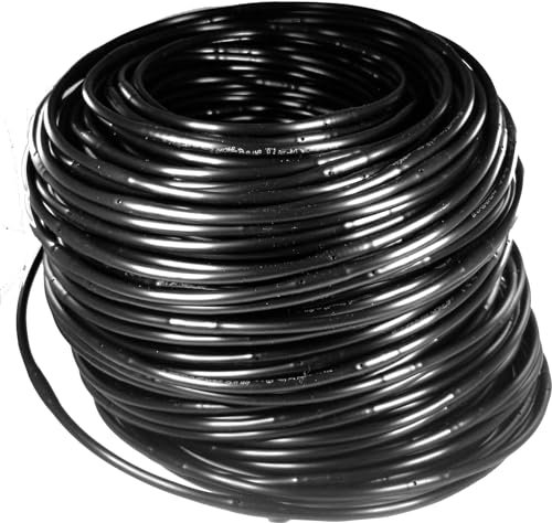 Drip Irrigation Line 1/4 Tubing Roll, 6 Emitter Spacing.52 GPH, Color Black (.170 ID x 240 OD) - Will Work from Gravity Feed (500' Foot Roll)