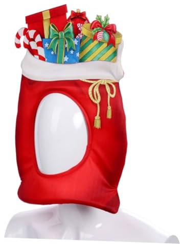 ibasenice Rote Weihnachtsmütze Für Cosplay Partyzubehör Rollenspiel-requisiten Weihnachts-requisiten Performance-requisiten Kopfbedeckung Für Weihnachtsauftritte