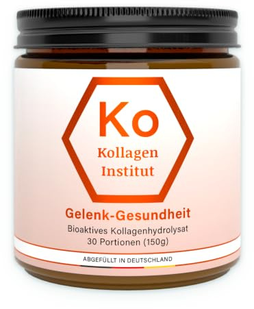 Kollagen Pulver für Gelenke – 30 Portionen mit je 5 g – Kollagen Institut, hochdosierte bioaktive Kollagenpeptide bei Arthrose Gelenkschmerzen Knorpelaufbau Knie Gelenk Joints