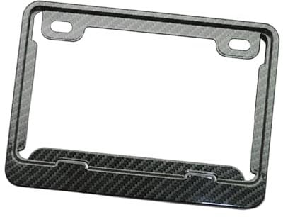 Okiyakusama Generische Nummernschildhalterung für Motorräder, Nummernschildrahmen, stilvoller Ersatz-Nummernschildhalter für Motorradbedarf, Kohlenstoffmuster