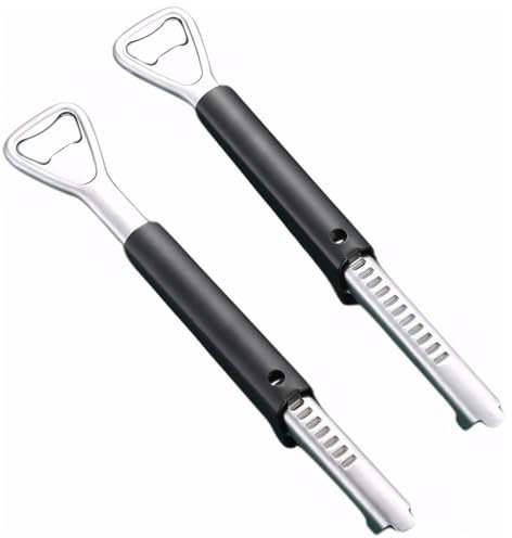 MAEXUS® Einstellbarer Dosenöffner【2 Stück】Multifunktionaler Flaschenöffner, Arbeitssparender DosenöFfner, Ergonomischer Dosenöffner Einfacher DosenöFfner für Arthritis, Rutschfester Deckelentferner