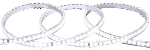 LEDKIA LIGHTING LED-Streifen Dimmbar 220V SMD Selbstgleichrichtend 120 LED/m 10W/m 1000lm/m Breite 12mm Schnitt 10cm IP65 nach Maß 6000K Kaltweiß 50 m