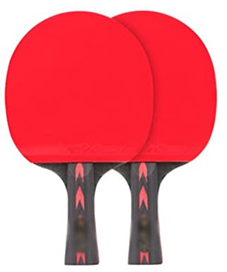 HSWOYEA Carbon Tischtennis Schläger Set Super Ping Pong Schläger Erwachsene Club