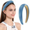 TJYAEKLTD Haarreifen Damen, Samt Haarreif Geflochten Stirnband Breit Haarband für Damen und Mädchen (Blue)
