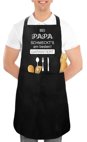 Kochschürze Papa Geschenk Weihnachten Valentinstagsgeschenk Für Papa Geschenk Vatertag Geburtstag Beste Geschenk Für Papa Bonus Papa Geschenk Schwarz Schürze Vater Geschenk Papa Weihnachtsgeschenke