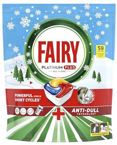 Fairy Platinum Plus All in One Geschirrspülerkapseln Zitrone, 59 Kapseln