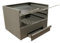 Barbacoa, Cajón Barbacoa Rectangular con parilla a 3 alturas, barbacoa de leña y carbón (60x41x36CM)