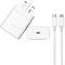 WZ 45W USB C Plug- Fast Charging Adapter USBC Plug UK Fast Charger with C Type Cable- USB C Charger Wall Head Plug Compatible for Samsung Galaxy Series Mobile, iPhone, iPad and Other C Type Devices