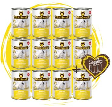 Wolfsblut Vetline Hundefutter - Urinary, 12x395g - Sparbundel, Sparpaket - inklusive Warnicks Tierfutterservice Hundesnack Goodie
